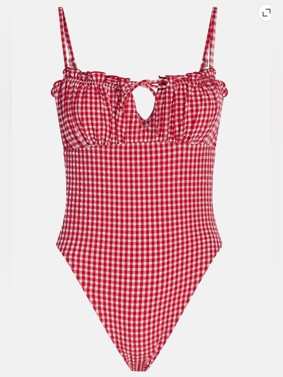 Lee Other - Lee Red and White Gingham Women's One-Piece Swimsuit Size XS 0-2